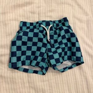 Cat & Jack  Checkered Boardshorts - Teal & Navy